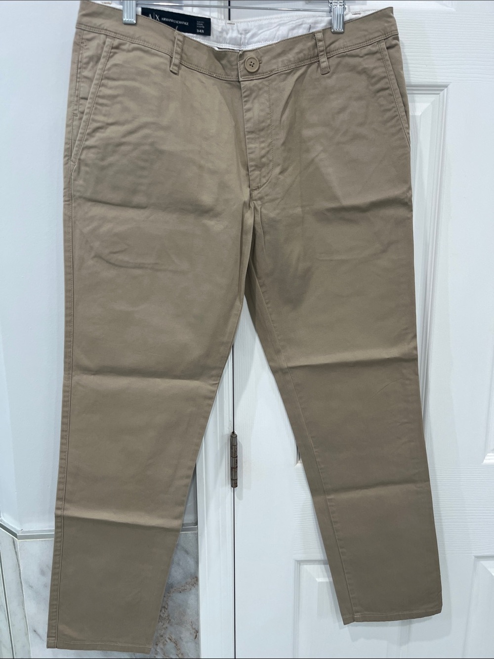 Armani Exchange Men's Tan Chino Pants